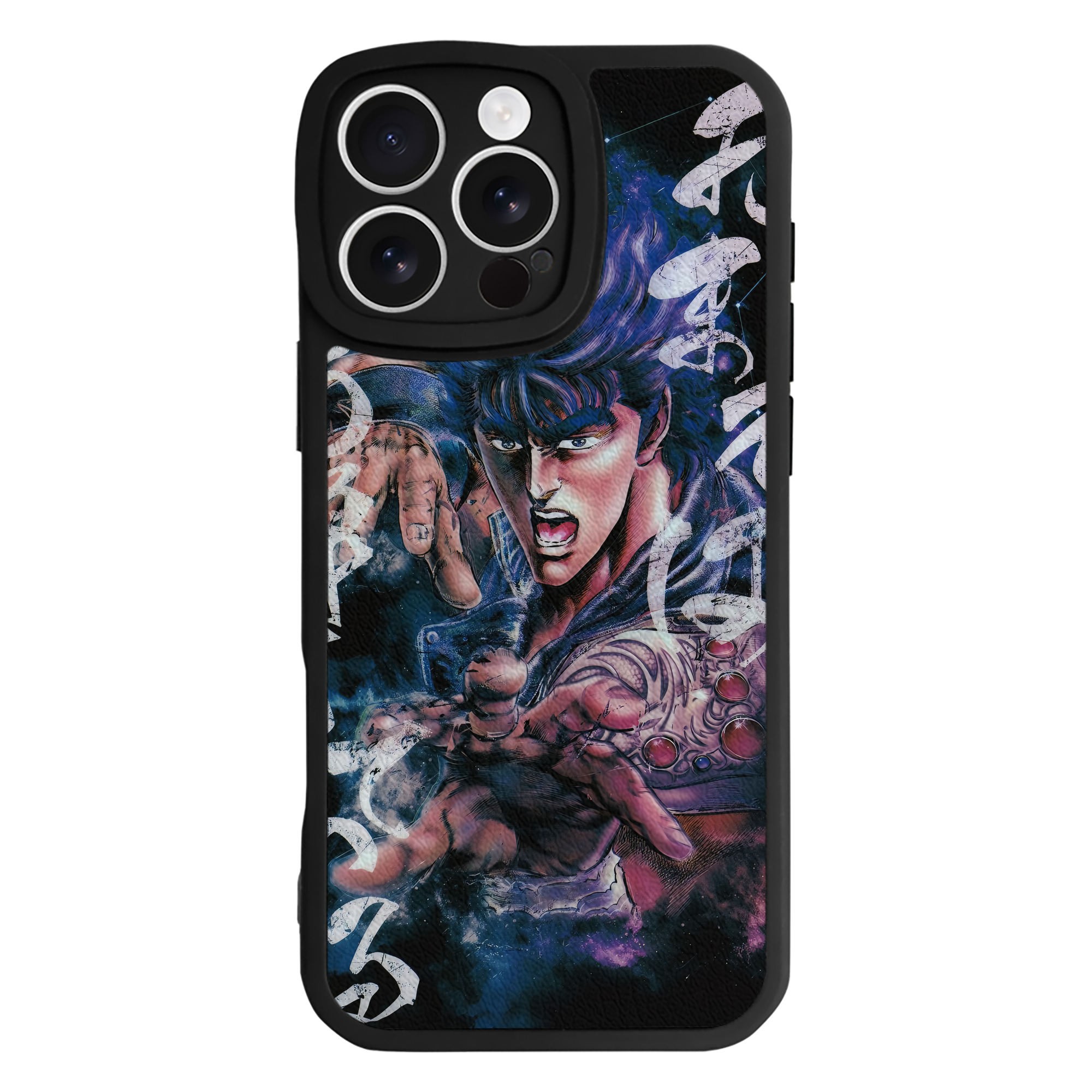 （画像用） 北斗の拳 Fist of the North Star 【iPhone 16シリーズ対応】シリコンスマホケース（レザー調） 材質：シリコン